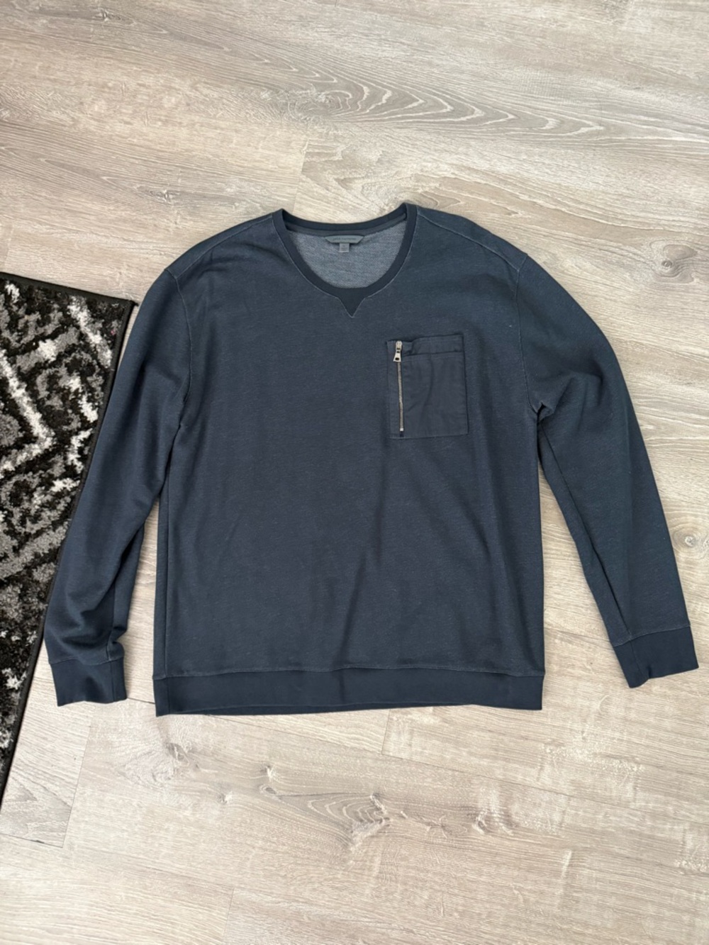 John Varvatos Collection crewneck with zip pocket